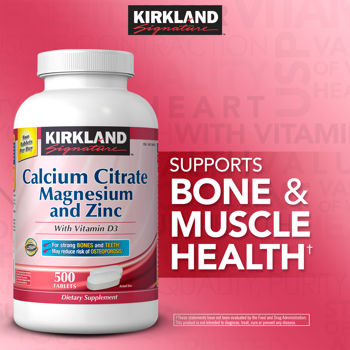 Description: Description: Description: Description: Description: Kirkland Signature Calcium Citrate 500 mg, 500 Tablets